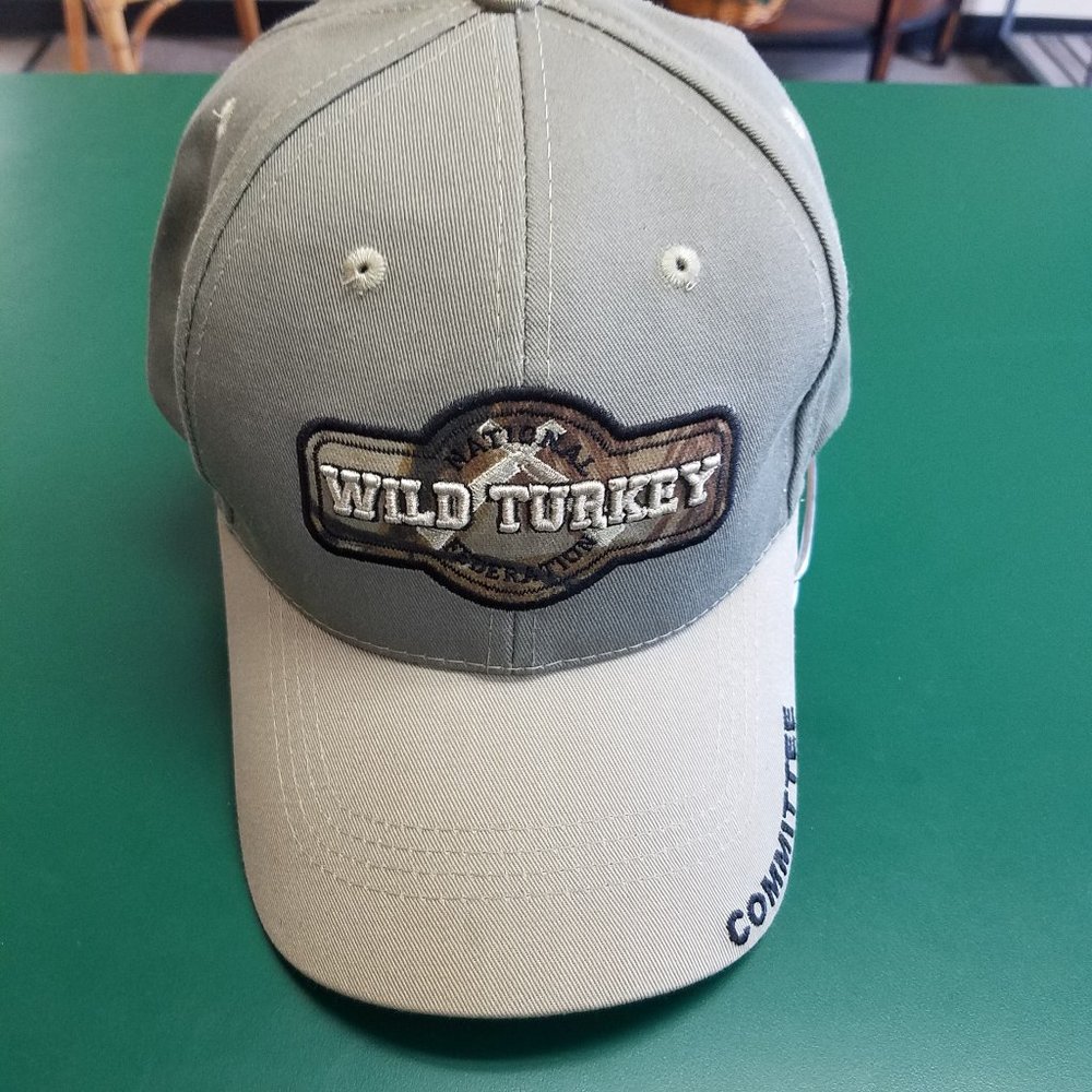Wild Turkey National Federation Committee Khaki Canvas Ball Cap Hat